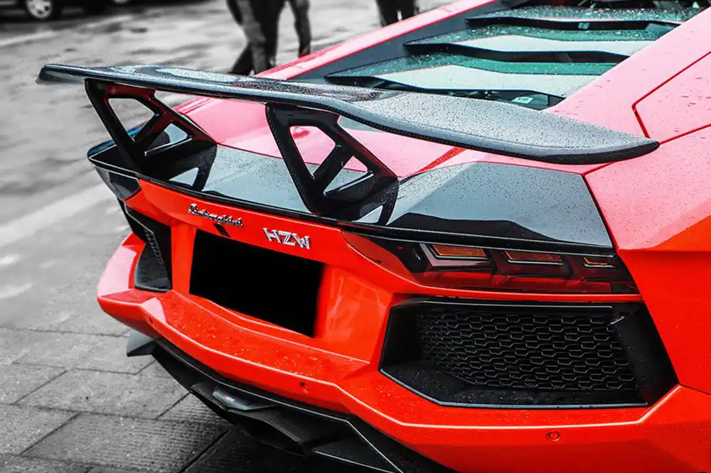 Carbonado 2011-2022 Lamborghini Aventador LP700 LP750 LP740 LP720 LP780 Coupe Roadster DC Style Carbon Fiber Trunk Spoiler