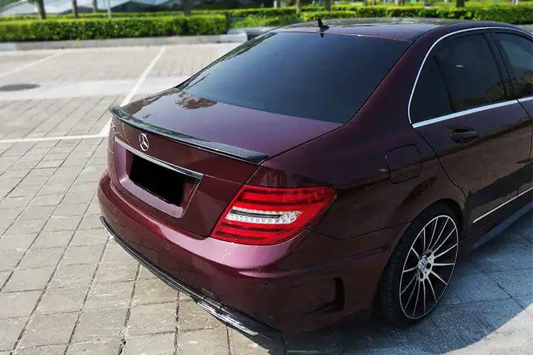 Carbonado 2008-2014 Mercedes Benz W204 C Class C63 AMG Sedan OE Style Carbon Fiber Trunk Spoiler