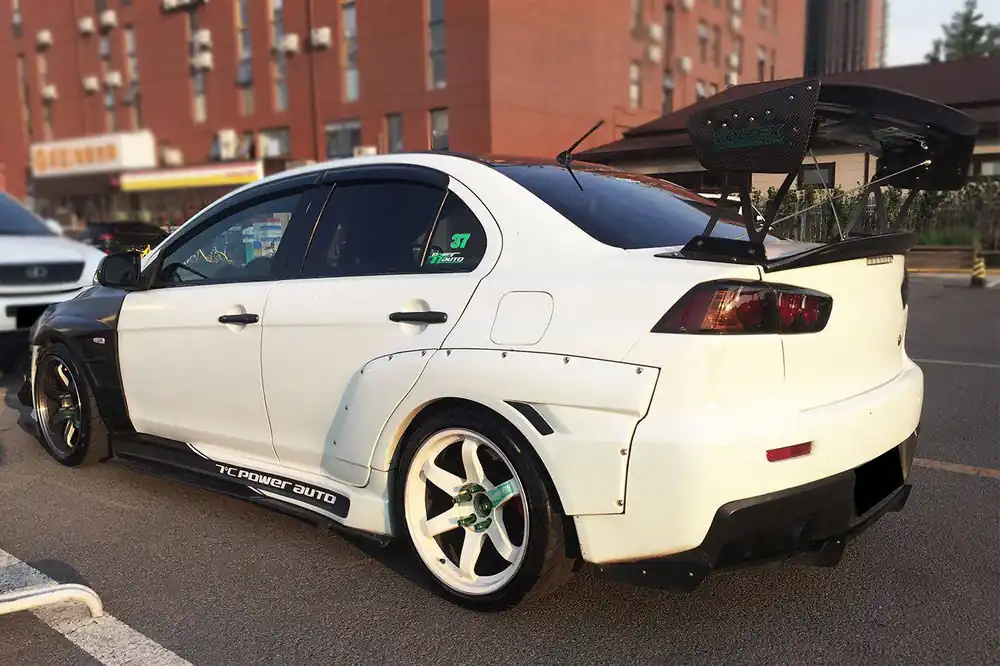 Carbonado 2008-2016 Mitsubishi Evo 10 VTC Style Carbon Fiber Trunk Spoiler