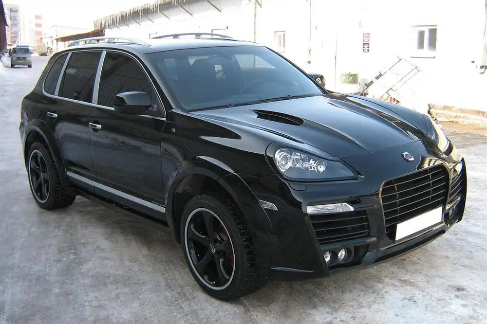 Carbonado 2008-2010 Porsche Cayenne 957 TA Style Auto Full Wide Body Kit