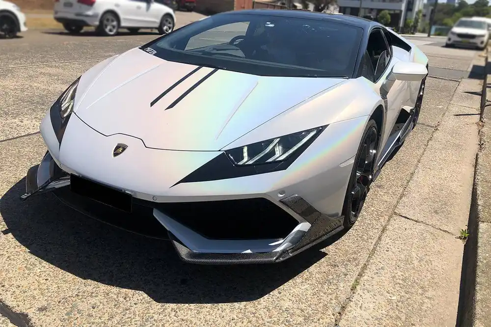 Carbonado 2015-2020 Lamborghini Huracan LP610 MD Style Carbon Fiber Front Lip