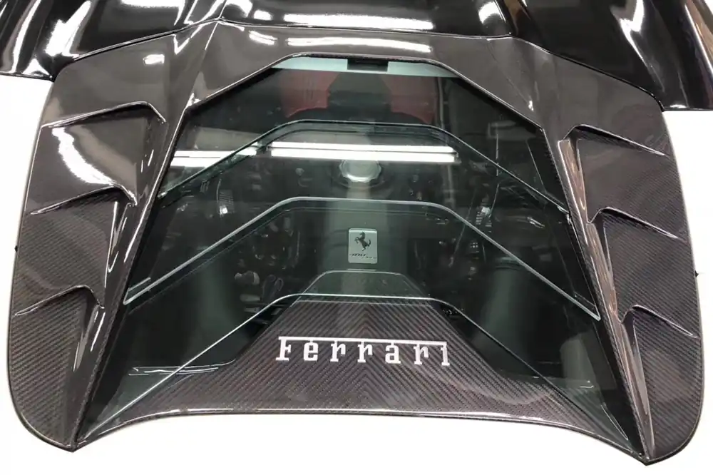 Carbonado 2015-2019 Ferrari 488 Spider MSY Style Carbon Fiber Engine Hood