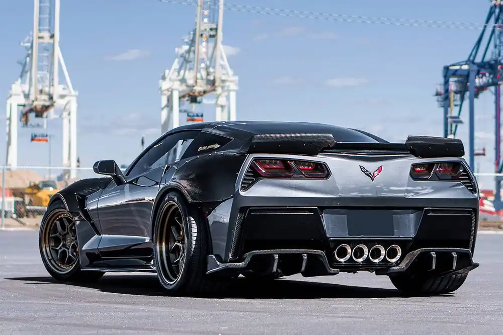 Carbonado 2013-2019 Corvette C7 Z51 ROX Style Rear Diffuser