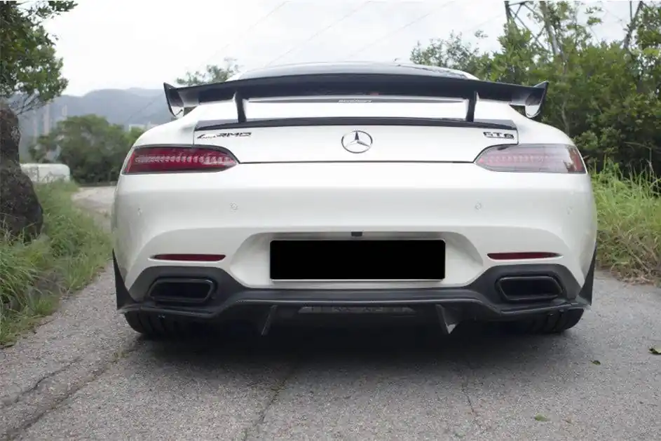 Carbonado 2015-2021 Mercedes Benz AMG GT GTS RZS Style Carbon Fiber Rear Diffuser