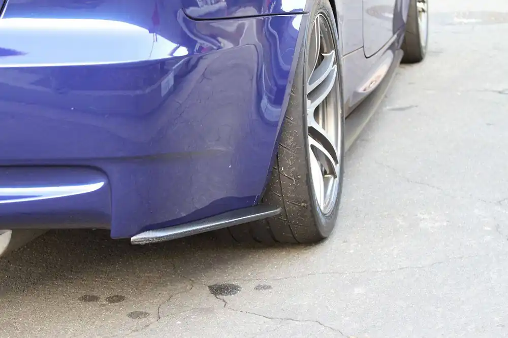 Carbonado 2008-2012 BMW M3 E90 E92 E93 ET Style Carbon Fiber Rear Bumper Splitter Caps