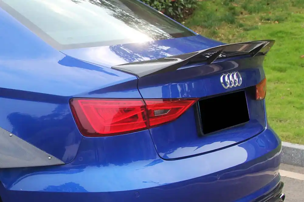 Carbonado 2013-2020 Audi S3 A3 RS3 8V Sedan RT Style Carbon Fiber Trunk Spoiler