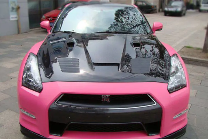 Carbonado 2008-2016 Nissan GTR R35 CBA DBA GTC Style Carbon Fiber Hood