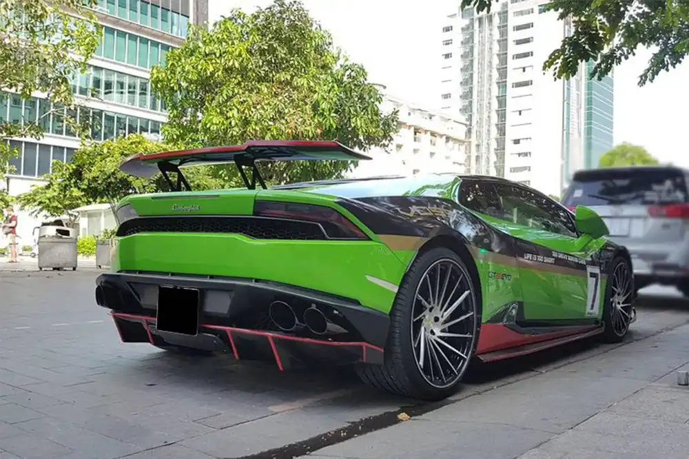 Carbonado 2015-2020 Lamborghini Huracan LP610 RZS Style Carbon Fiber Rear Diffuser