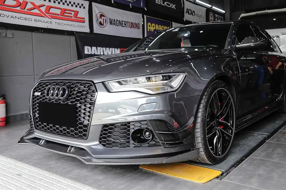 Carbonado 2013-2018 Audi RS6 Avant BS Style Carbon Fiber Front Lip