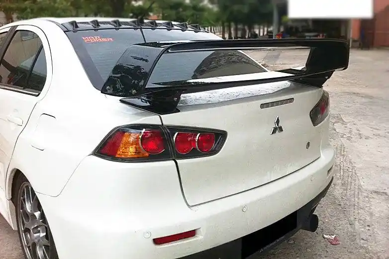 Carbonado 2008-2016 Mitsubishi Evo 10 VTX Style Carbon Fiber Trunk Spoiler Wing