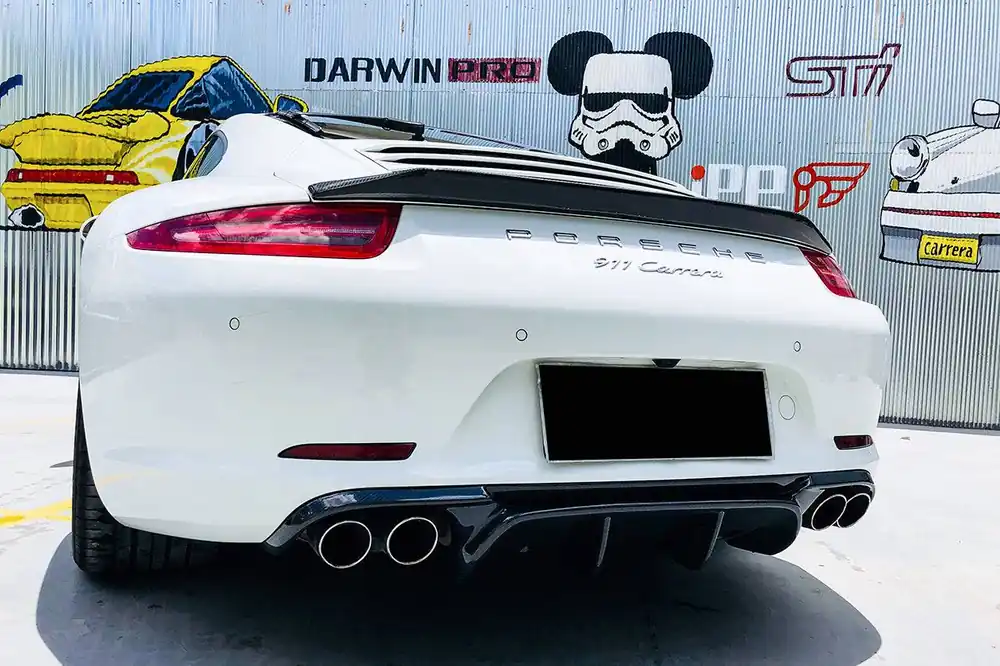 Carbonado 2012-2015 Porsche 911 991.1 Carrera S 4S VRS-2 Style Carbon Fiber Rear Diffuser