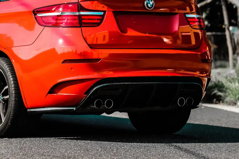 Carbonado 2009-2014 BMW E71 X6M VS Style Carbon Fiber Rear Diffuser