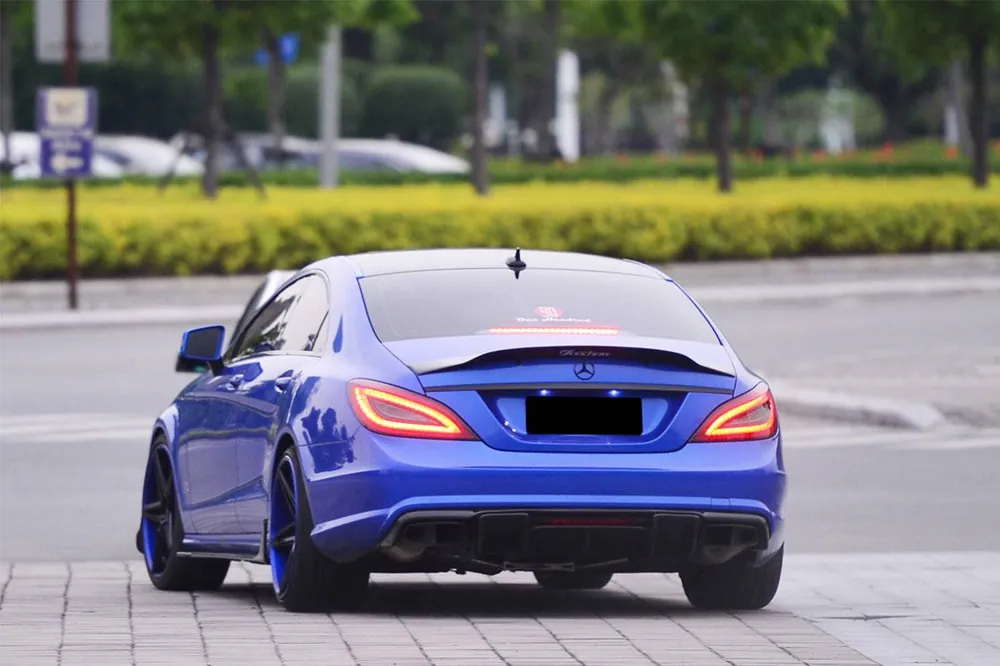 Carbonado 2011-2015 Mercedes Benz CLS350 CLS63 AMG W218 RT Style Rear Diffuser