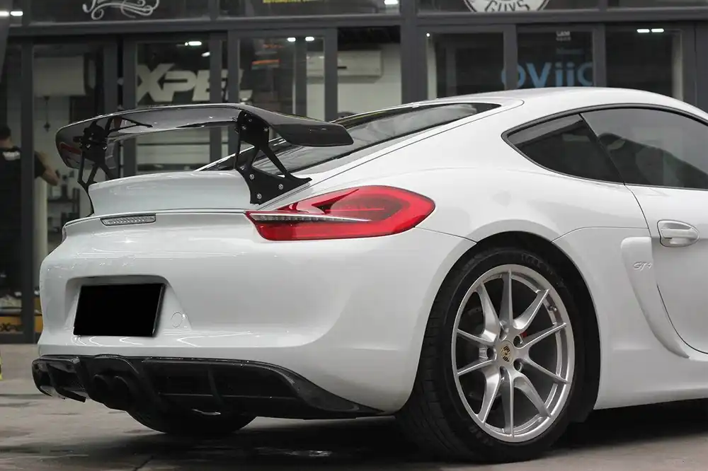 Carbonado 2012-2016 Porsche 981 Cayman TA Style Style Trunk Spoiler