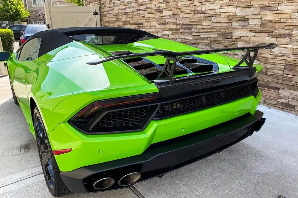 Carbonado 2015-2025 Lamborghini Huracan LP610 LP580 Evo Tecnica VRS Style Carbon Fiber Trunk Spoiler