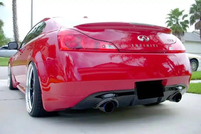 Carbonado 2008-2015 Infiniti G37s Coupe DTM-II Style Carbon Fiber Rear Lip
