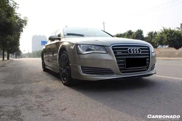 Carbonado 2010-2013 Audi A8 D4 Ab Style Carbon Fiber Front Lip