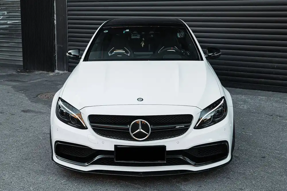 Carbonado 2015-2021 Mercedes Benz W205 C63 S AMG Sedan BKSS Style Carbon Fiber Front Lip