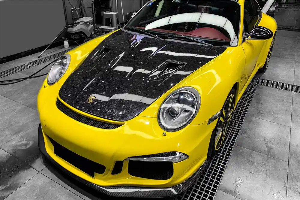 Carbonado 2005-2012 Porsche Carrera 911 997 Turbo Cayman Boxster 987 GT2RS Style Carbon Fiber Hood