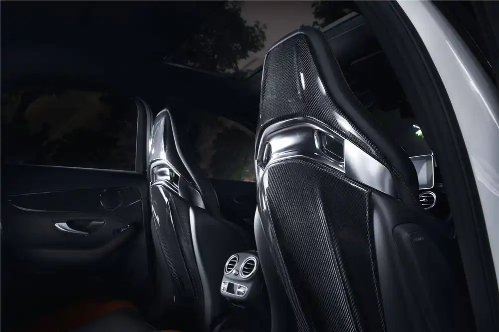 Carbonado 2015-2021 Mercedes Benz C63 & CLA45 & A45 AMG Sedan Carbon Fiber Seat-back Cover
