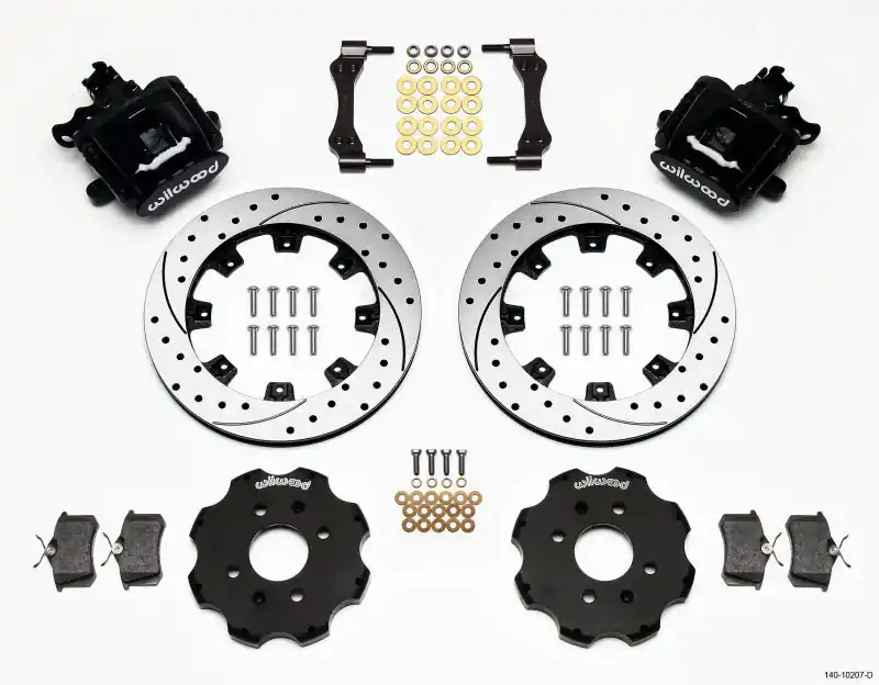 Wilwood Combination Parking Brake Rear Kit 12.19in Drilled Civic / Integra Disc 2.39 Hub Offset (WIL140-10207-D)