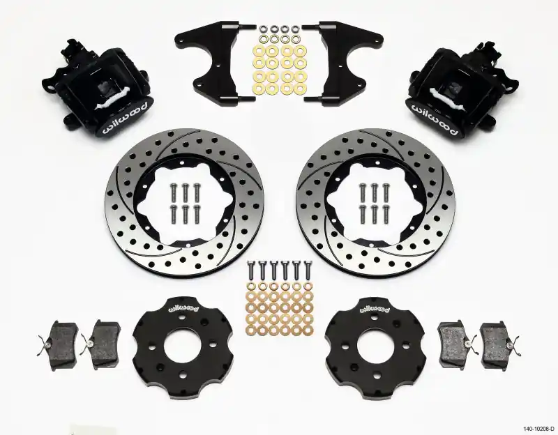 Wilwood Combination Parking Brake Rear Kit 11.00in Drilled Civic / Integra Drum 2.46 Hub Offset (WIL140-10208-D)