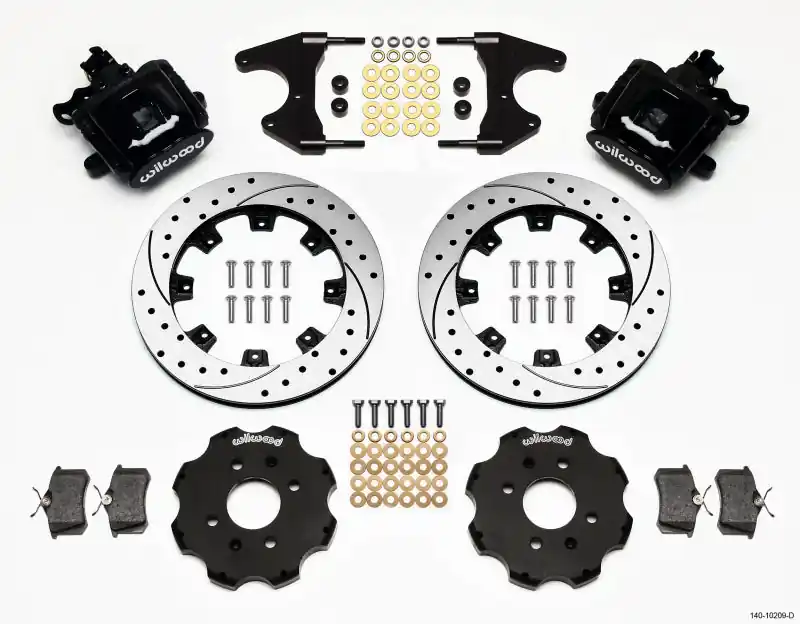 Wilwood Combination Parking Brake Rear Kit 12.19in Drilled Civic / Integra Drum 2.46 Hub Offset (WIL140-10209-D)