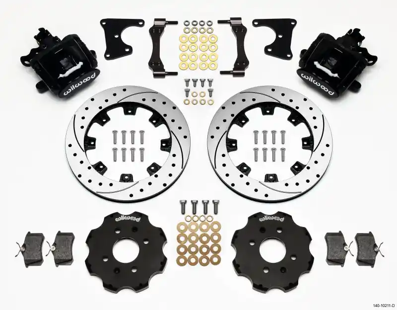 Wilwood Combination Parking Brake Rear Kit 12.19in Drilled Civic / Integra Drum 2.71 Hub Offset (WIL140-10211-D)