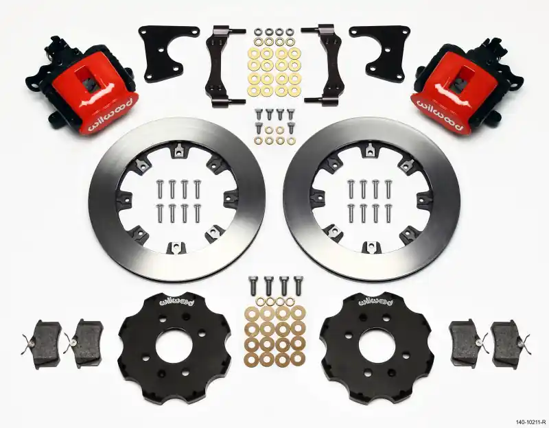 Wilwood Combination Parking Brake Rear Kit 12.19in Red Civic / Integra Drum 2.71 Hub Offset (WIL140-10211-R)