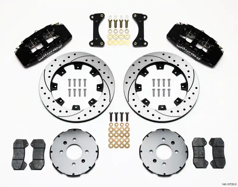Wilwood Dynapro 6 Front Hat Kit 12.19in Drilled 94-01 Honda/Acura w/262mm Disc (WIL140-10735-D)