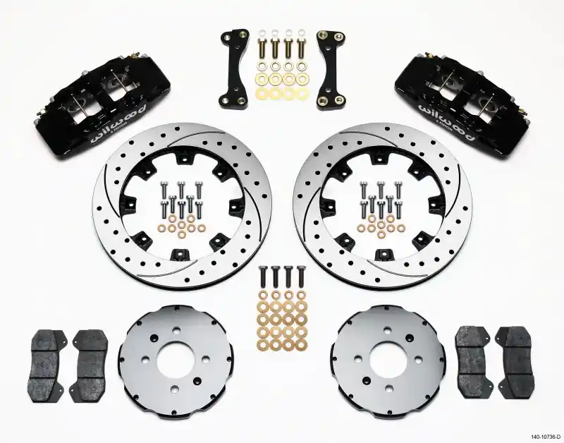 Wilwood Dynapro 6 Front Hat Kit 12.19in Drilled 90-99 Civic w/240 mm Disc (WIL140-10736-D)