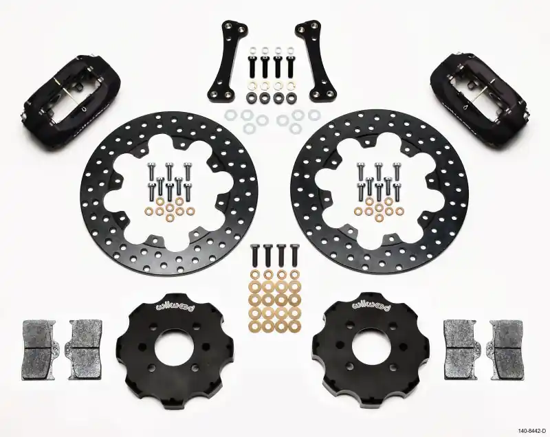 Wilwood Forged Dynalite Front Drag Kit Drilled Rotor Integra/Civic w/Fac.262mm Rtr (WIL140-8442-D)