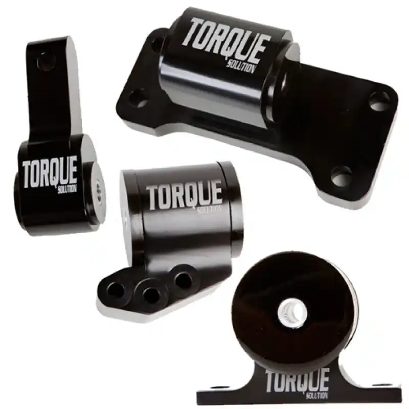 Torque Solution Billet Aluminum 4 Piece Engine Mount Kit: Mitsubishi Evolution 01-06 (5sp Only) (TQSTS-EV-1235)