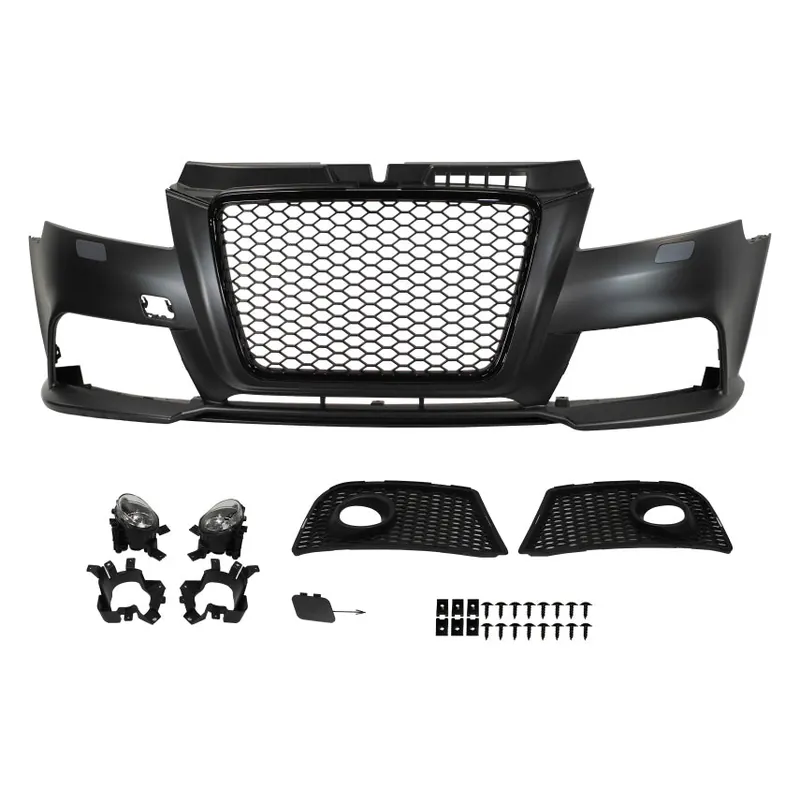 Innovative Motorsports 2009-2013 Audi A3 8P RS Style Front Bumper w/ Black Grille W/ Fog Lamps