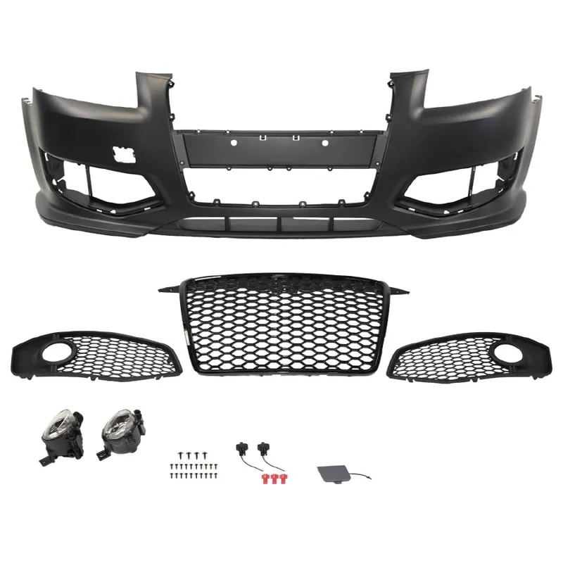 Innovative Motorsports 2005-2008 Audi A3 8P RS Style Front Bumper with Black Grille w/ Fog Lamps