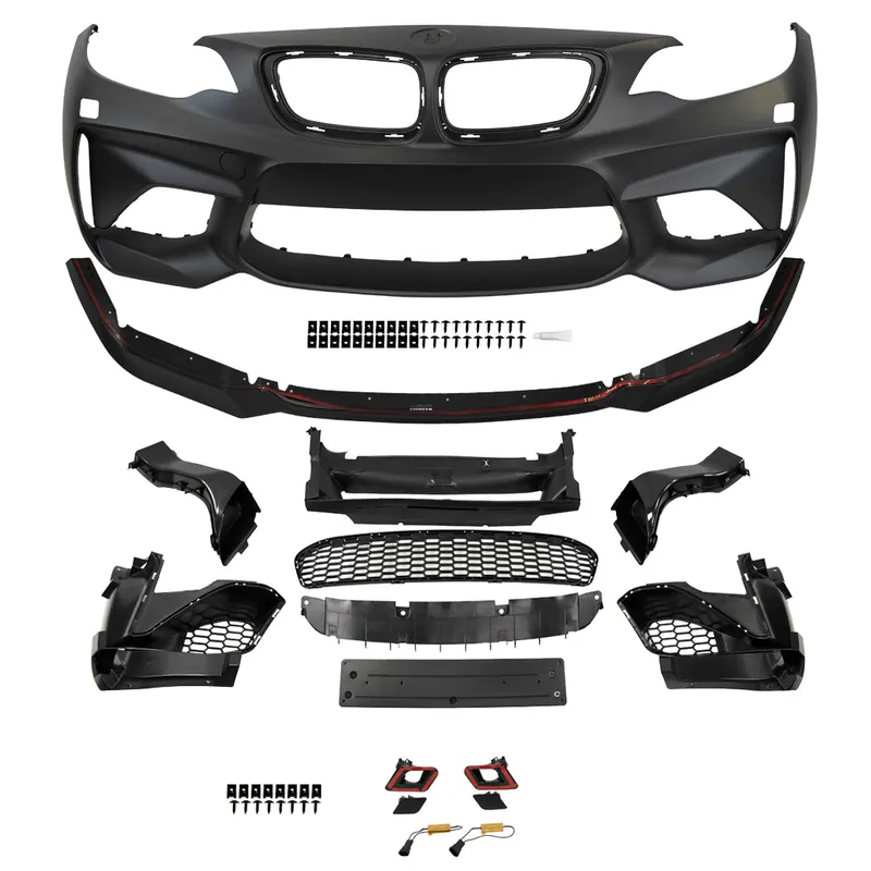 Innovative Motorsports 2013-2019 F22/F23 BMW M2 Style Front Bumper w/o PDC Holes w/ Front LIP
