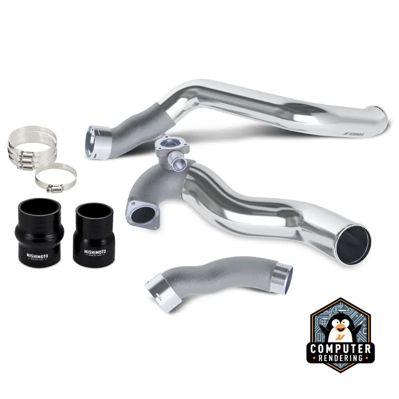 Mishimoto 2024+ Ford Mustang EcoBoost Charge Pipes - Polished (MISMMICP-MUS4-24P)