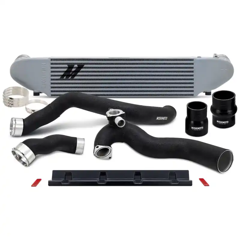 Mishimoto 2024+ Ford Mustang 2.3L EcoBoost Performance Intercooler Kit - Silver/Black (MISMMINT-MUS4-24KSLBK)