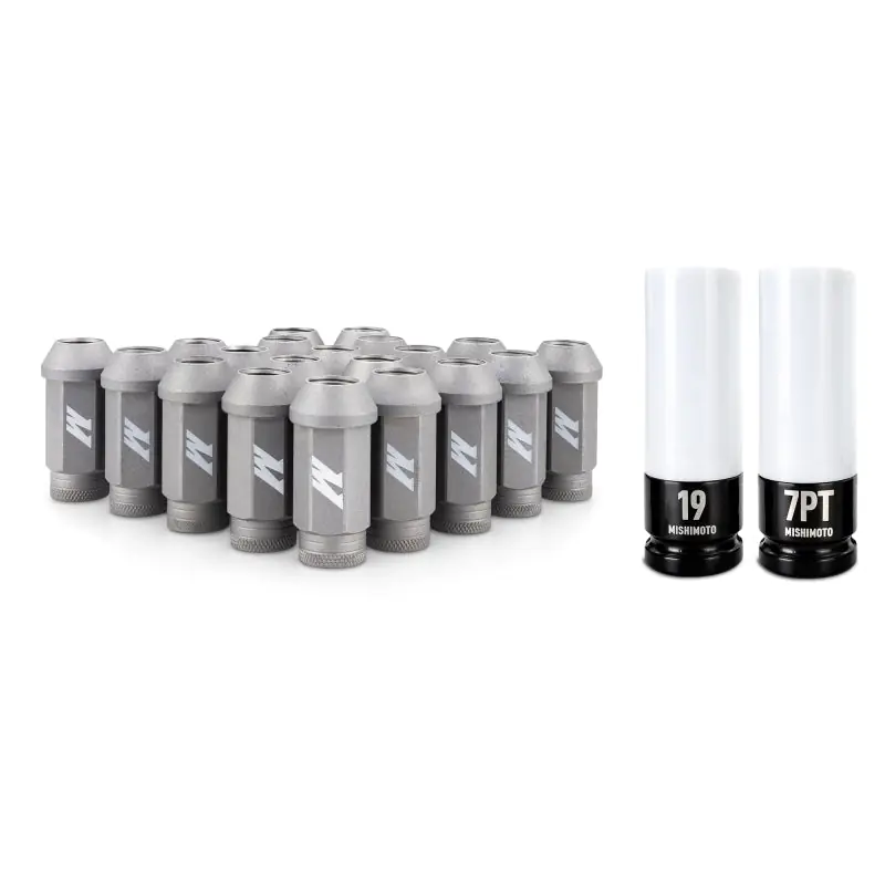 Mishimoto Steel Locking Lug Nuts M14x1.5 20pc Set Silver (MISMMLG-M14-20LSL)