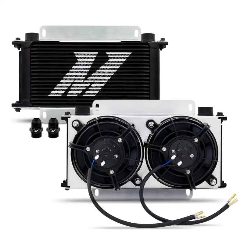 Mishimoto Universal Oil Cooler Kit - 19 Row Cooler and 2x5in Fans (MISMMOC-19-K)