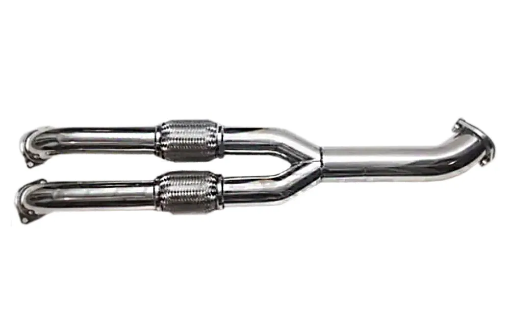 Rexpeed Stainless Steel Midpipe Small Resonator (Nissan R35 GTR)