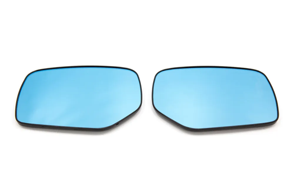 OLM Wide Angle Convex Mirrors with Defrosters (Blue) - 2015+ WRX / 2015+ STI