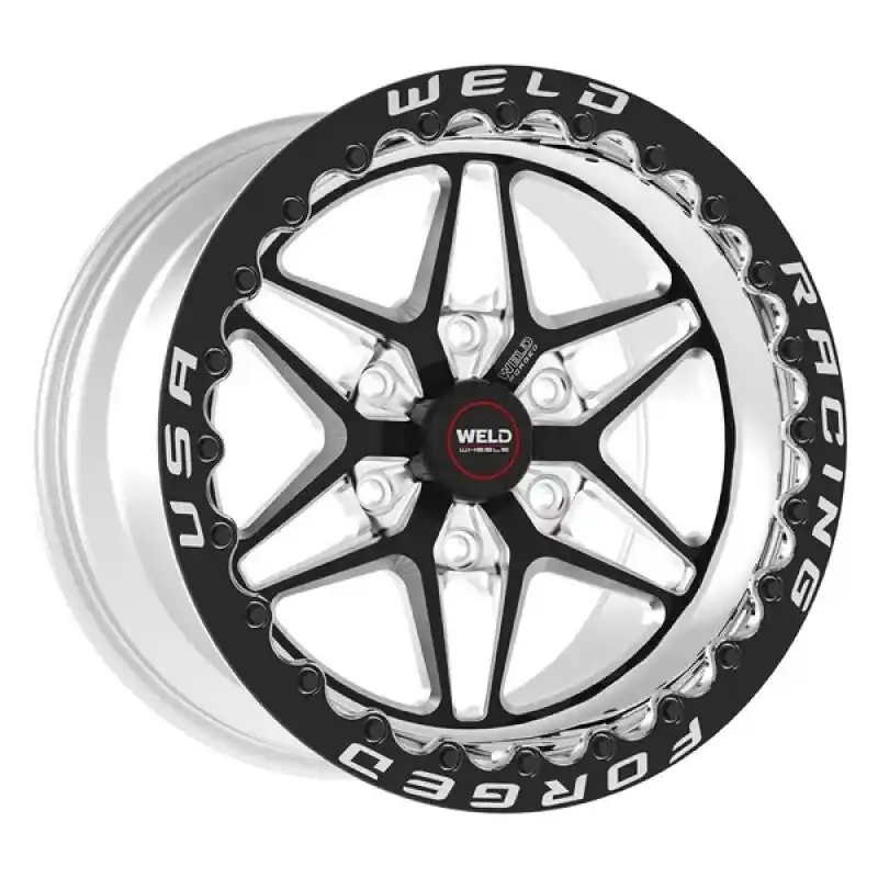 Weld S81 17x10 / 5x4.75 BP/ 7.2in. BS (43mm Offset) Black Wheel 3.18 ID (High Pad) - Single Beadlock