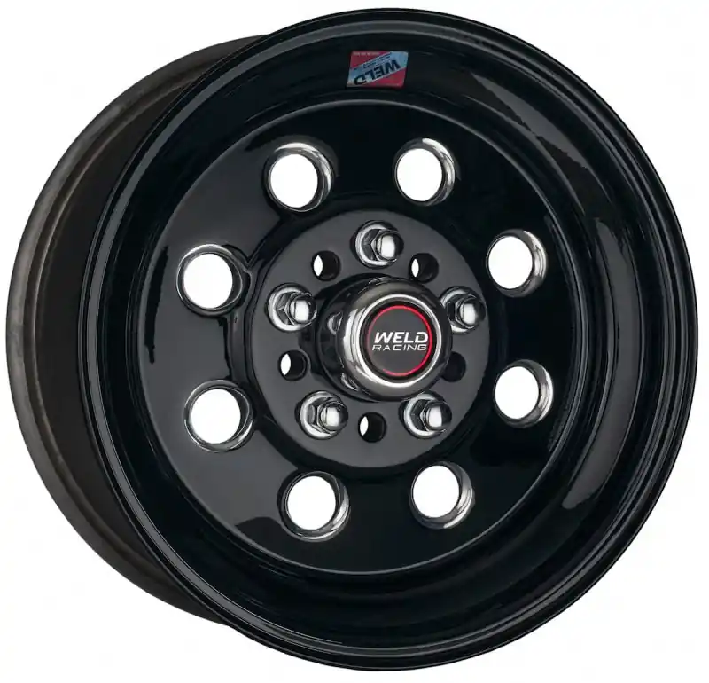 Weld Draglite 15x4 / 5x4.5 & 5x4.75 BP / 1.875in BS Black Wheel - Non-Beadlock