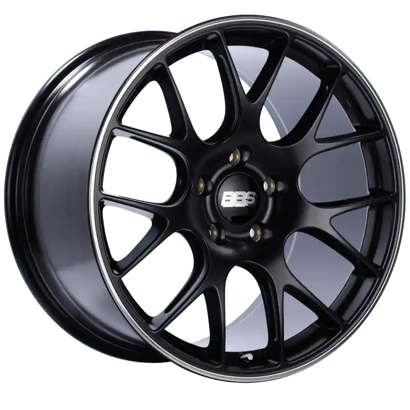 BBS CH-R 20x11.5 5x130 ET65 CB71.6 Satin Black Polished Rim Protector Wheel