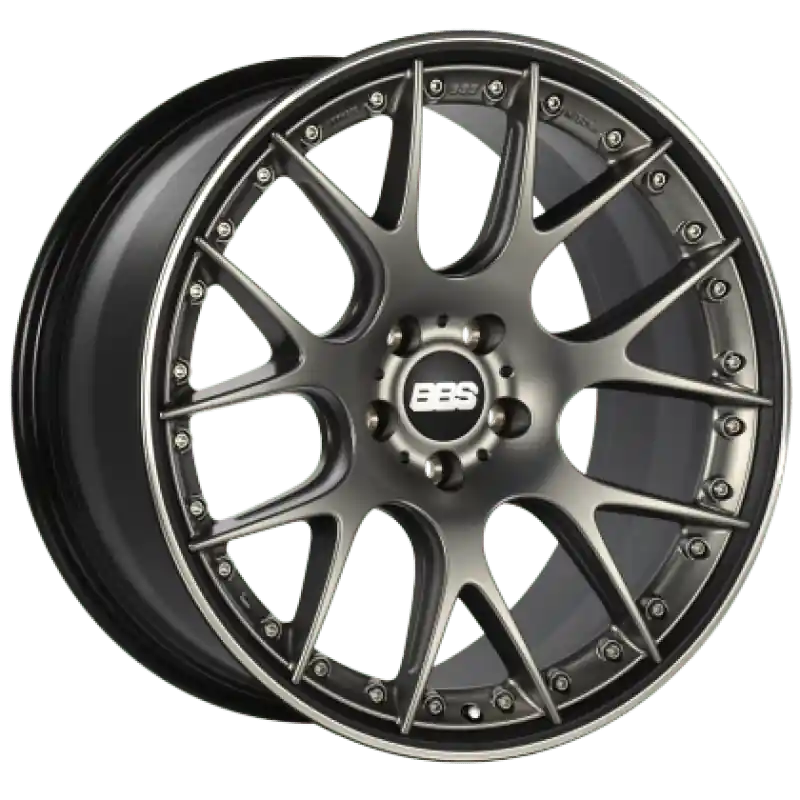 BBS CH-RII 21x9.5 5x112 ET33 Satin Platinum Center Blk Lip w/Etching SS Rim Prot Wheel -82mm PFS Req