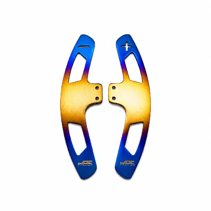 JDC Titanium Paddle Shifters for JQ Werks Steering Wheels