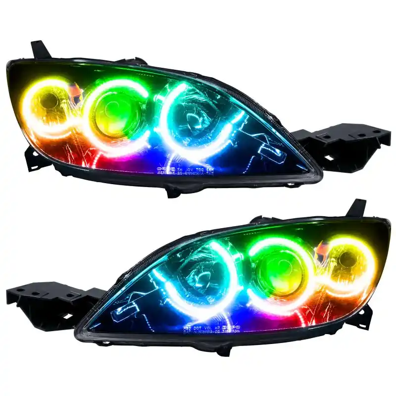 Oracle 04-09 Mazda 3 SMD HL - Hatchback - Halogen Style - ColorSHIFT w/o Controller