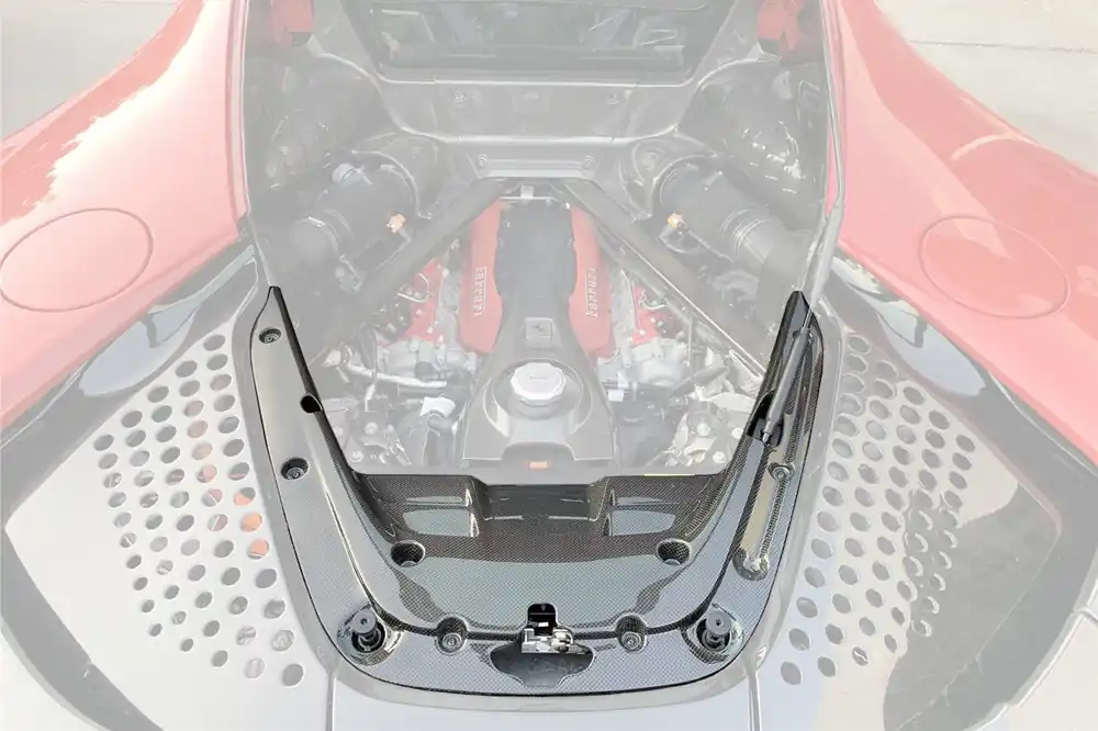 DarwinPRO OE Style Autoclave Carbon Fiber Engine Bay Interior | 2020-UP Ferrari SF90 Stradale