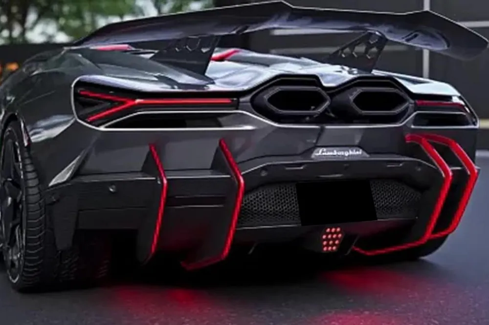 Carbonado Aero BK Style Autoclave Carbon Fiber Rear Diffuser Canards | 2024-UP Lamborghini Revuelto